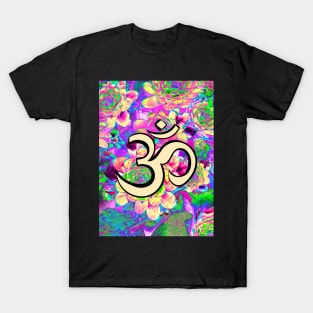 Colourful Vibrant Om Hindi Graphic T-Shirt